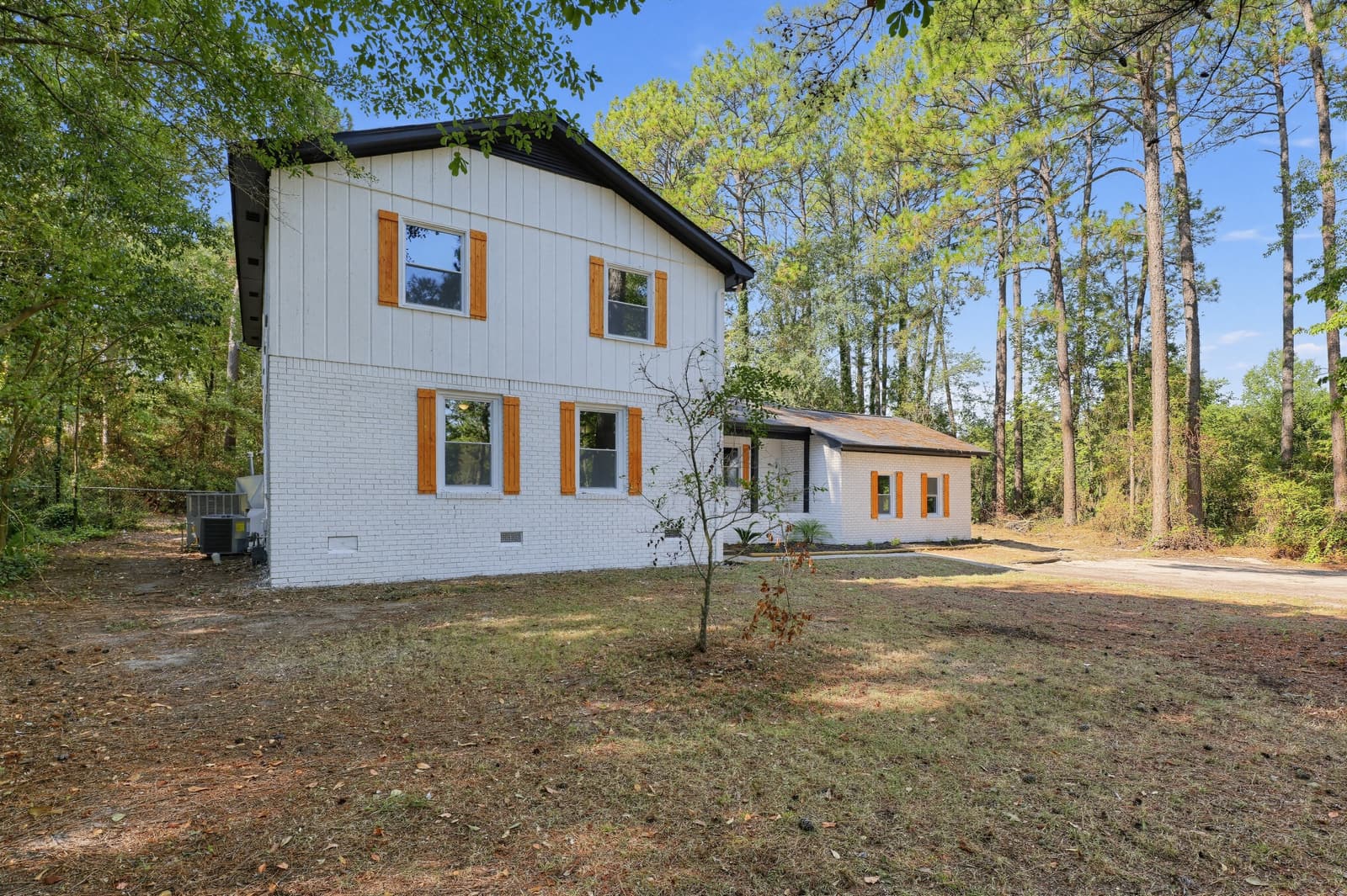 Front yard and driveway